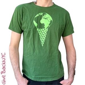 Vintage Groovy Camisetas Climate Change T-Shirt Size Medium